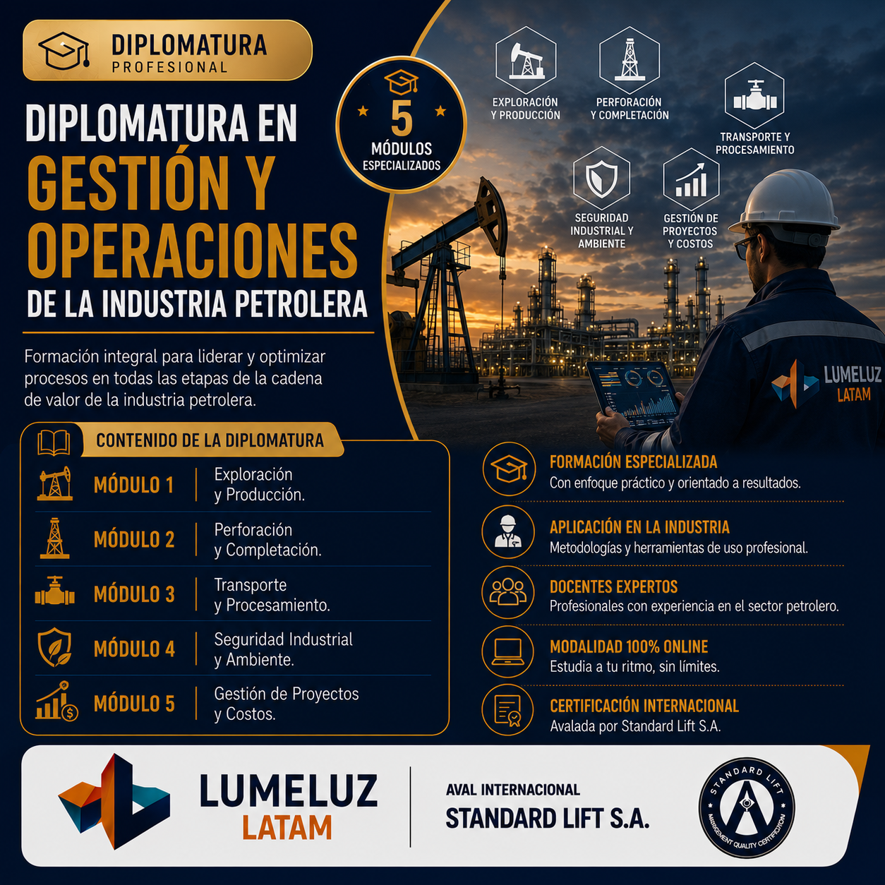 Diplomatura en Gestión y Operaciones de la Industria Petrolera